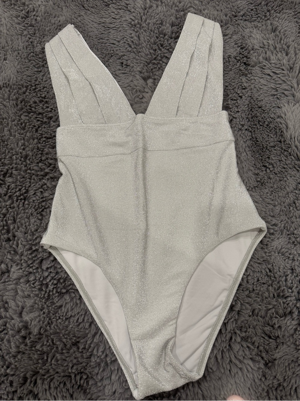 Women’s Silver Sparkle One-Piece Swimsuit from Monday swimwear